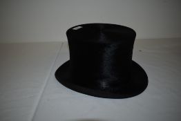 An early 20th century Lincoln Bennett top hat.