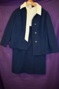 A late 1960s holiday representative uniform for 'Clarksons' having Alison Jane label.