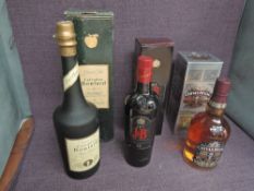 Three bottles of Blended Scotch Whisky, Chivas Regal 12 Year Old in card box, J&B Jet 12 Year Old in