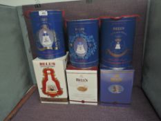 Six Bells Wade Decanters, 1990 Birth of Princess Eugenie, 1988 Birth of Princess Beatrice, 2000