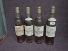 Two bottles of De Luze Bordeaux Contesse Durieu De Lacarelle Nee Lur Saluces Chateau Filhot 1971
