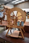 A modern spinning wheel
