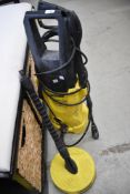 A Karcher K2 power washer and attachements
