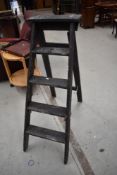 A traditional set of wooden step ladders