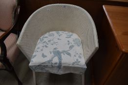 A vintage woven fibre chair