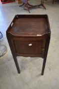 A Georgian mahogany night stand
