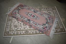 Two modern rugs