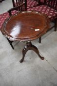 An early 20th Century mahogany pedestal table