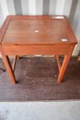 A traditional child's school desk