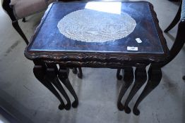 A period style nest of three tables