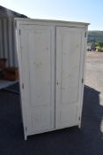 A modern painted wardrobe, width approx 115cm