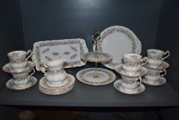 A selection of Paragon 'Meadow Vale' cake stand, cups and saucers and more included.
