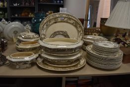 A late Victorian part dinner service marked Victoria Rd. no69165