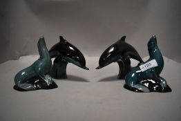 Four 20th century Poole studies of Dolphin and Seals