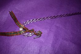 A vintage clear glass walking cane having twist finish.