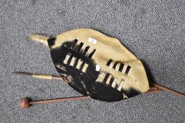An African Zulu tribal style replica shield.