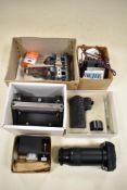 A selection of darkroom equipment inc Premier percussion film joiner, Corfield Luminator enlarger