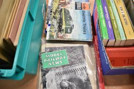 A selection of model train magazines and Hornby catalogues