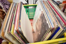 A selection of vintage vinyl records and albums