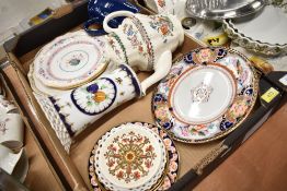 A selection of ceramics including Copeland teapot