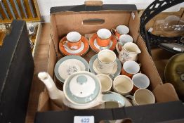 A 20th century part coffee service by Midwinter with a similar French set