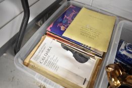 A selection of sheet music and 33rpm LP records