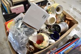 A selection of mixed ceramics and glass wares