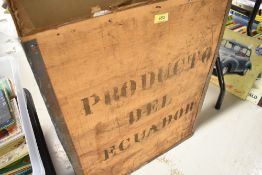 A vintage tea crate