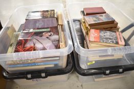 Four boxes of mixed text and reference books including History and Art