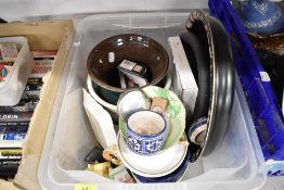 A selection of ceramics and glass wares