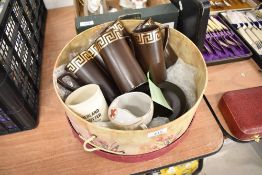 A set of teacups by Portmeirion Greek key pattern