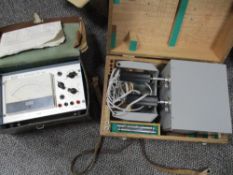 A Lovell DC Multimeter type TM9B in leather case