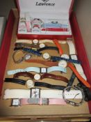 A Lawrence interchangeable ladies wristwatch along with a selection of similar ladies fashion