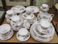 A selection of mid century Royal Imperial dinner service, plates, cups, saucers, tureens and more
