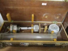 A Gilston Equipment water pressure tester in wooden case