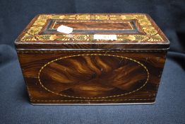An early 20th century Halls state toffee advertising tin with a stationary set inside
