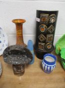 A selection of mid century and later studio pottery