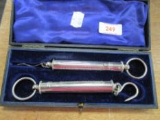 A vintage boxed set of fish scales.
