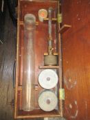 A Gilston Equipment water pressure tester in wooden case