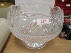 An impressively large Waterford crystal footed punch bowl.