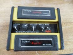 A Watkins Musette mic system with spares. A Watkins WEM Song Bird 200 accordion amplifier and A