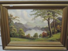 John W Smith, (20th century), an oil painting, Lakeland landscape, signed and dated 1935, 30 x 45cm,