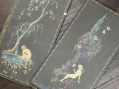 Marygold, (20th century), after, a pair of prints, Twilight and Narcissus, 38 x 20cm, and a sel of