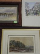 Sydney Buckley (1899-1982), after,a print, Cartmel, signed, 16 x 17cm, framed, 27 x 22cm, (19th/20th