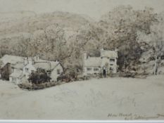 William Gershom Collingwood, (1854-1932), a watercolour, How Head, signed, 15 x 22cm, later