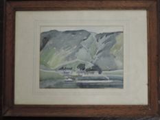 W Schofield (20th century), a watercolour, Grange in Borrowdale, signed, 20 x 26cm, mounted oak