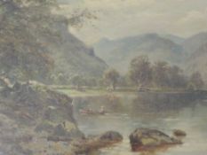 G Wright, (19th/20th century), an oil painting, Lakes landscape, signed and dated 1907, 30 x 44cm,
