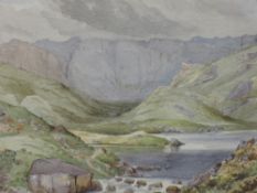 Frederick Burgess,(19th century), attributed to, a pair of watercolours, Glaramara from