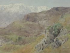 Cuthbert Rigby, (1850-1935), a watercolour, Lakeland landscape, 27 x 36cm, later mounted framed