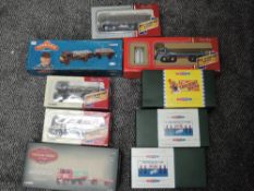Nine modern Corgi diecasts including Premium Edition, Vintage Glory of Steam, Road Transport
